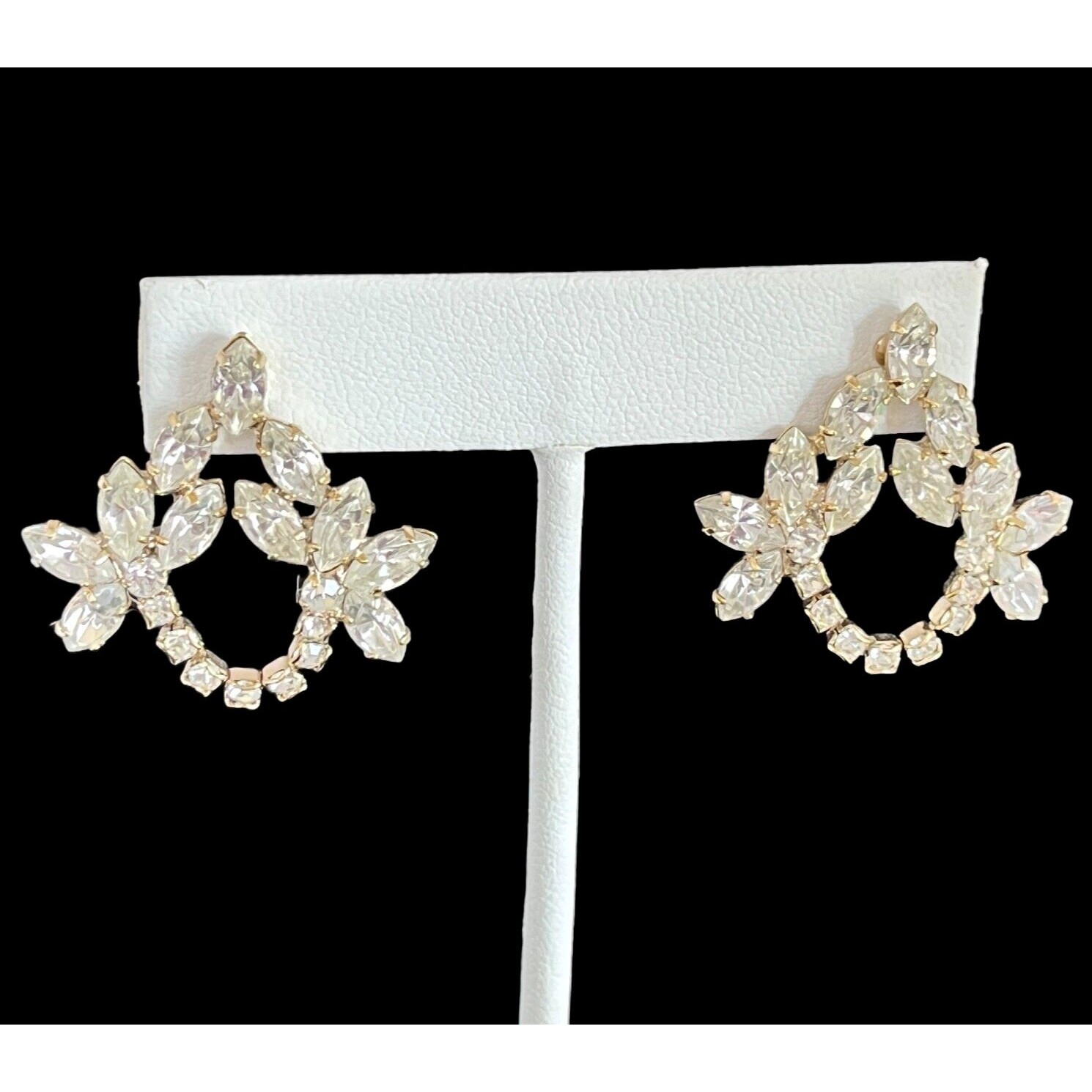 New Ti Adoro Crystal Bridal Earrings Quinceanera Formal Prom - 6s